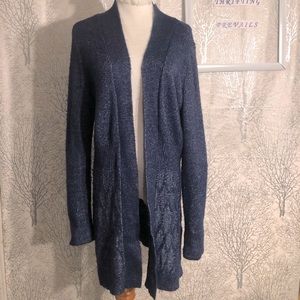 White House Black Market Navy Blue Cardigan